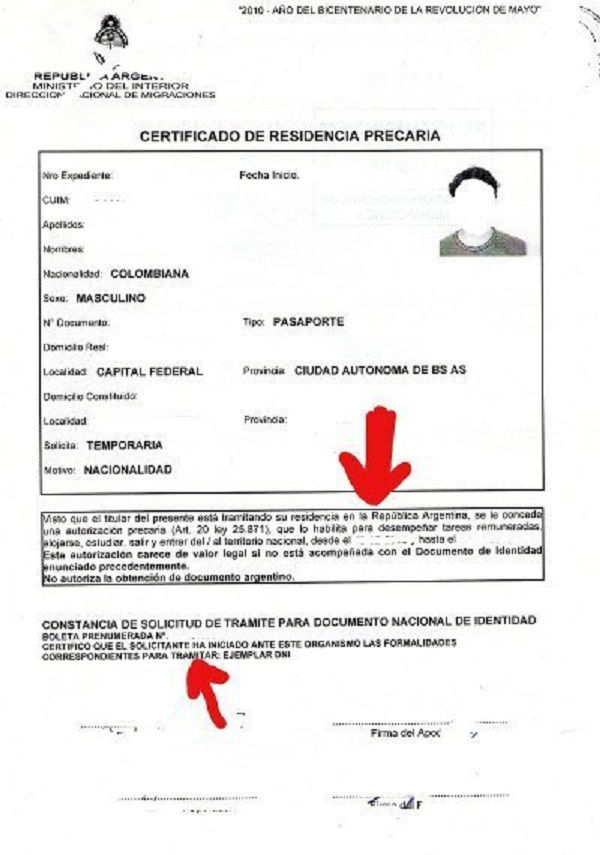 🥇 Como Obtener El Certificado De Residencia Permanente Y Precaria En Argentina 2021 9404