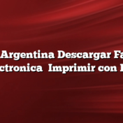 Claro Argentina Descargar Factura Electronica    Imprimir con DNI