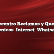 Telecentro Reclamos y Quejas: Tecnicos    Internet    Whatsapp